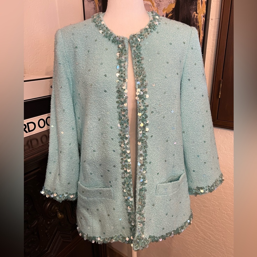 NWT LOUIS DELL OLIO SEQUINS LADY JACKET 💝